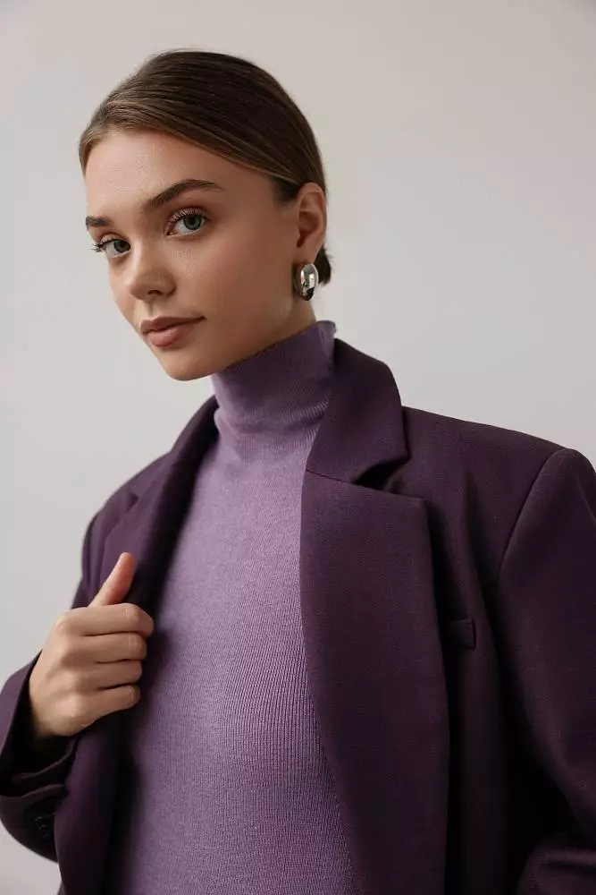 Пиджак (M (44RU), сливовый). Изображение № 3