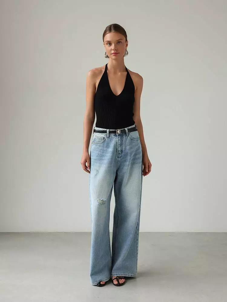 Джинсы (S (42RU), голубой). Изображение № 1