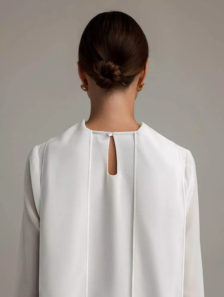 Блуза (M (44RU), белый). Изображение № 6