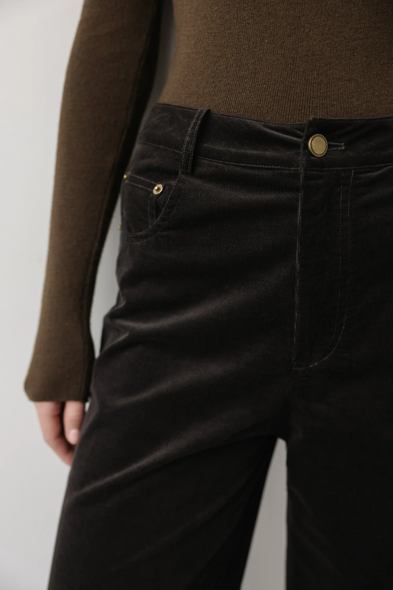 Брюки (M (44RU), тёмно-коричневый). Избражение № 2