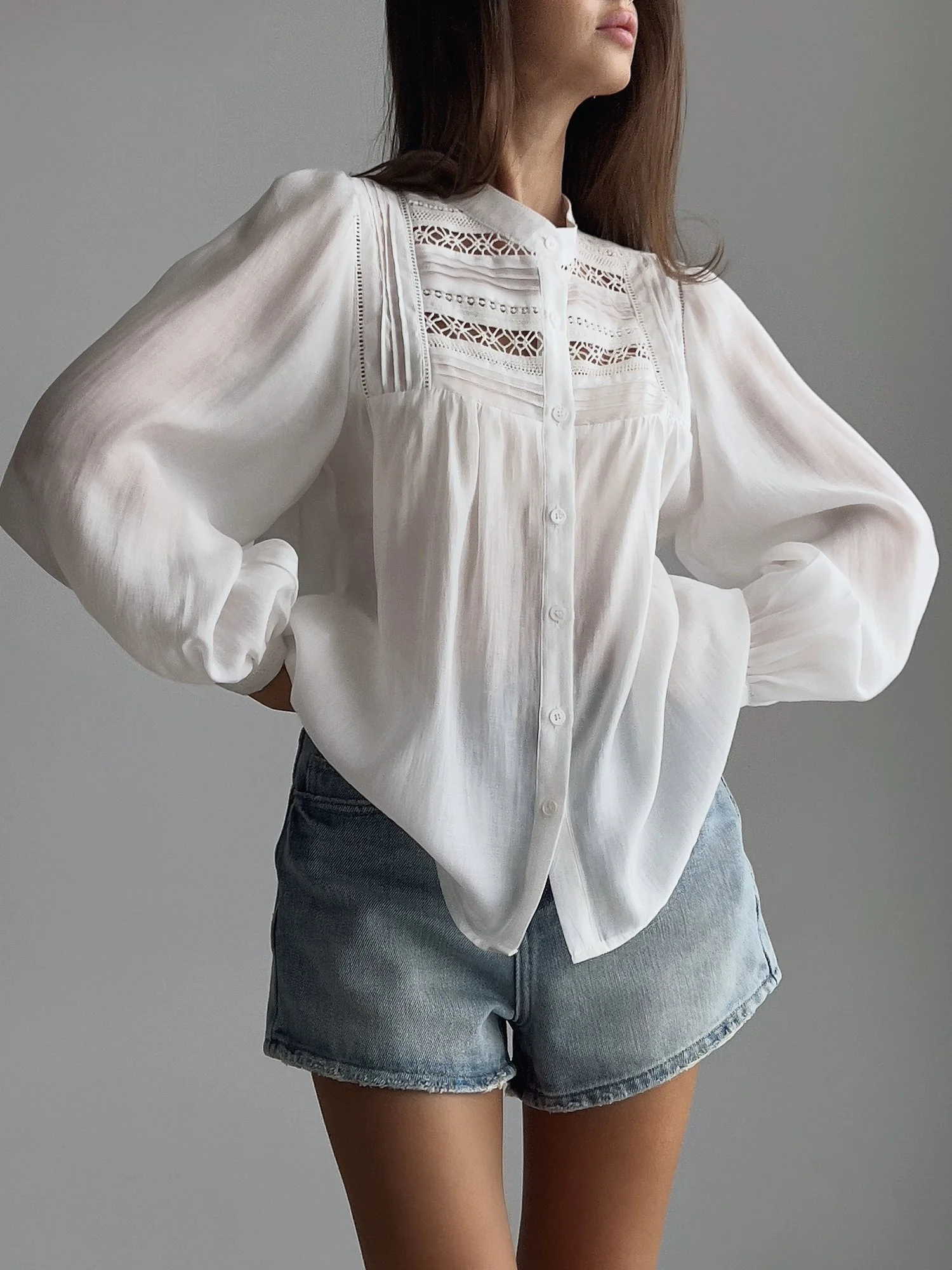 Блуза (L (46RU), светло-бежевый). Избражение № 1