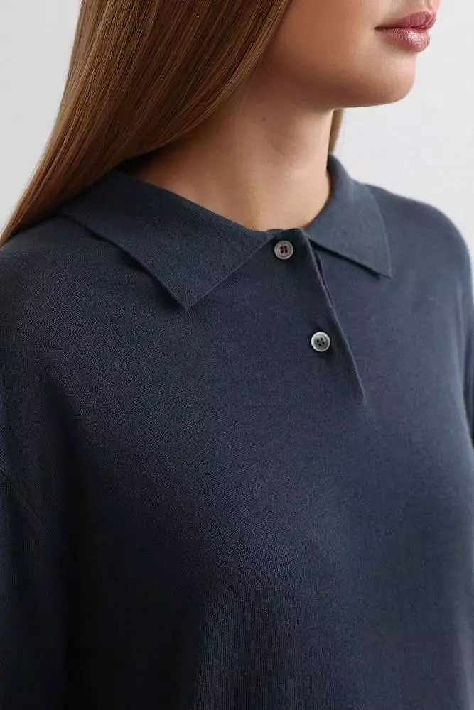 Джемпер (onesize (42-46RU), тёмно-синий). Изображение № 4