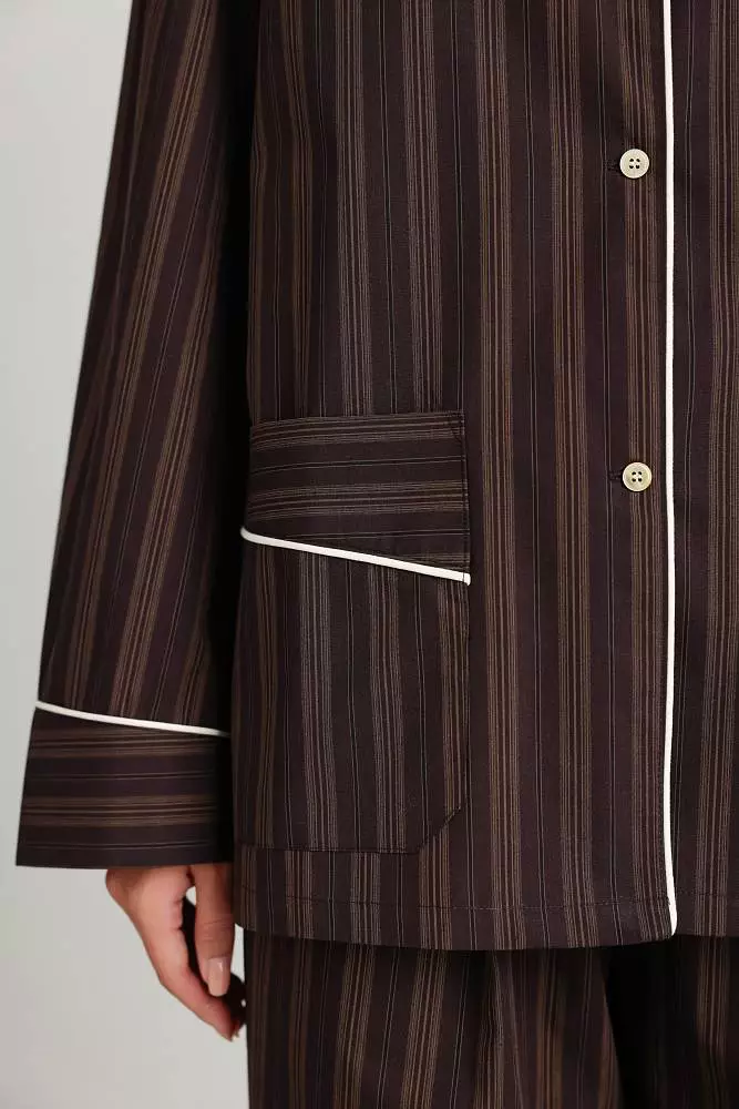 Рубашка (M (44RU), коричневый). Изображение № 4