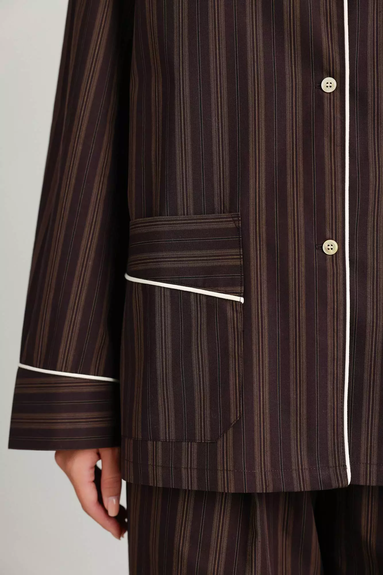 Рубашка (M (44RU), коричневый). Избражение № 4