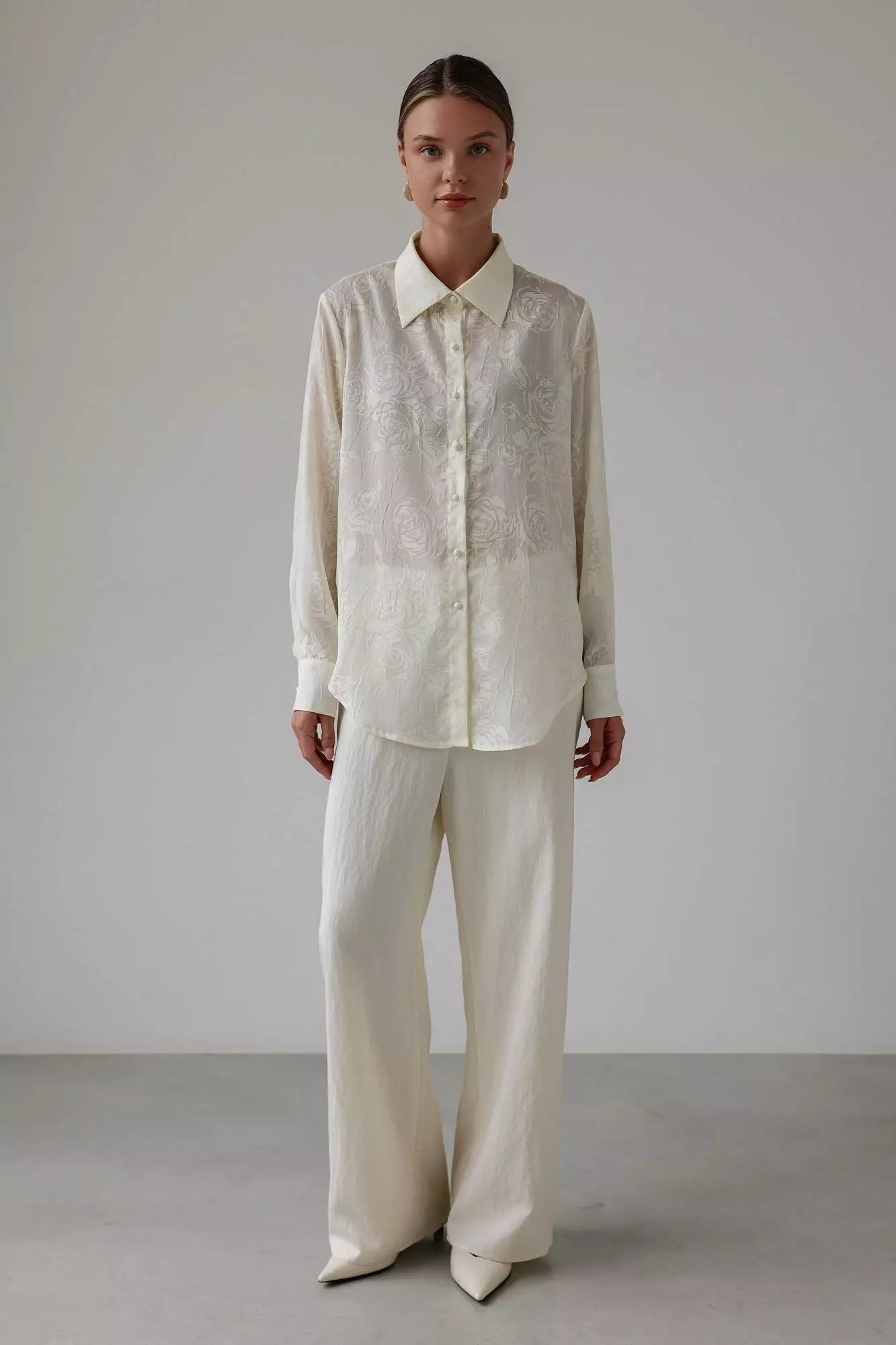 Рубашка (onesize (42-46RU), молочный). Избражение № 1