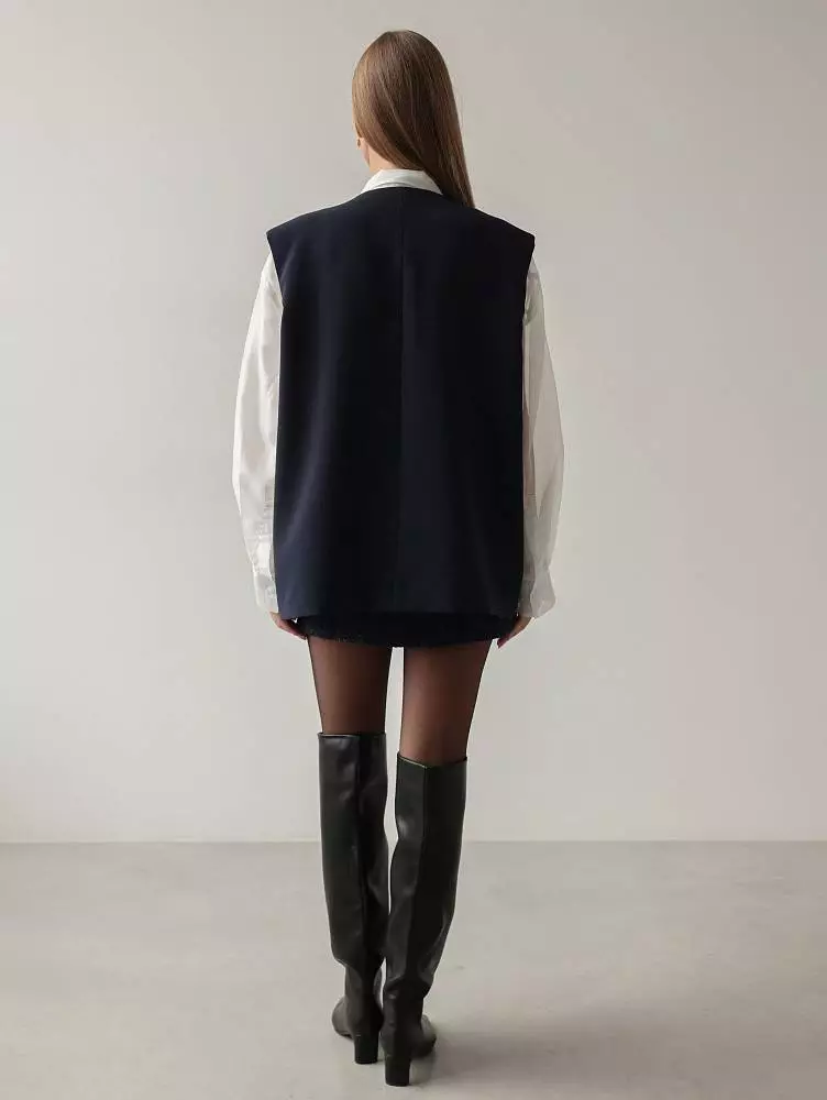 Жилет (S (42), тёмно-синий). Изображение № 4