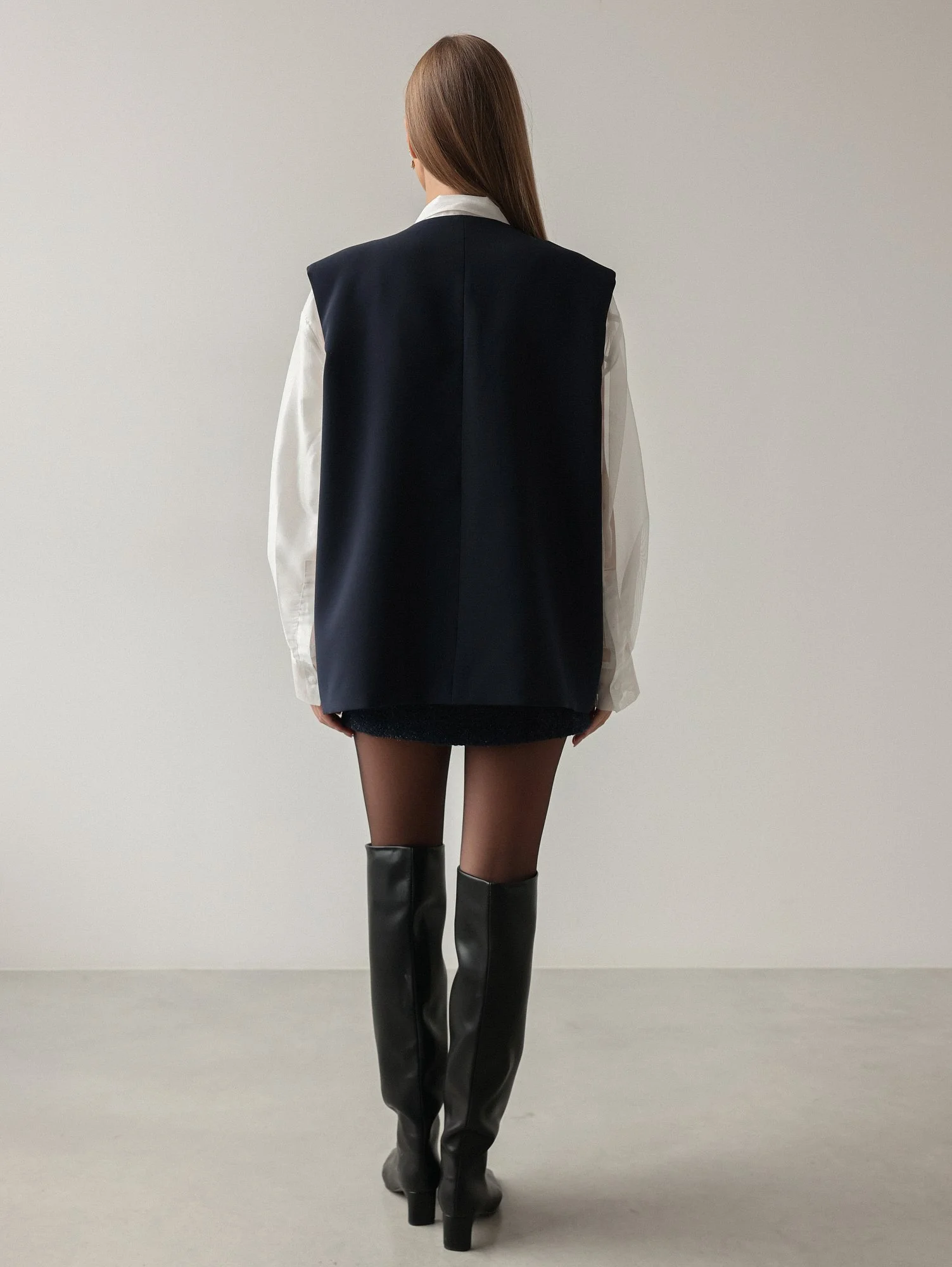 Жилет (S (42), тёмно-синий). Избражение № 4