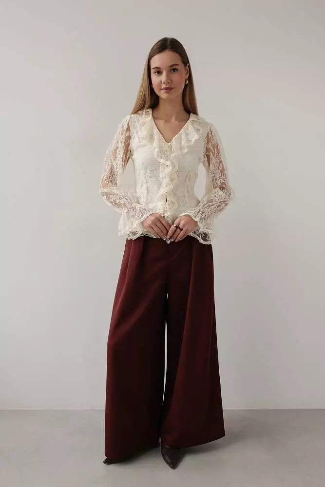 Блуза (M (44RU), светло-бежевый). Изображение № 2