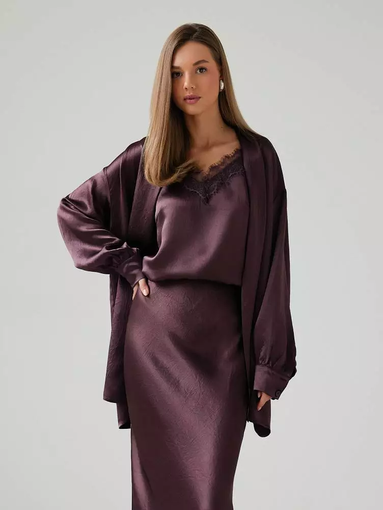 Накидка (onesize (42-46RU), сливовый). Изображение № 3