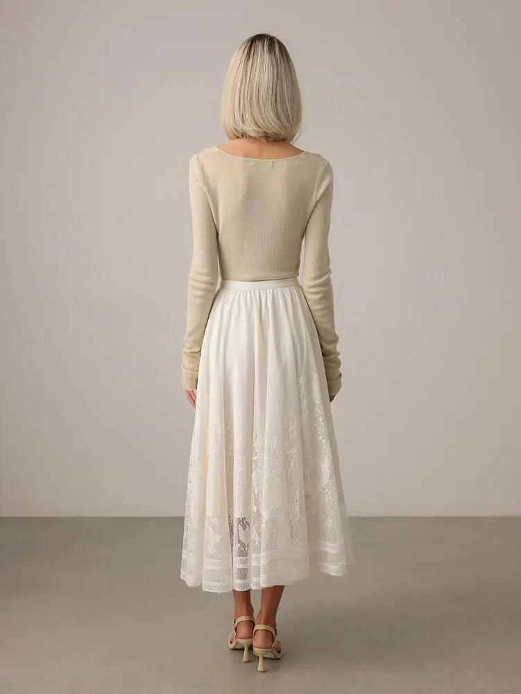 Джемпер (onesize (42-46RU), бежевый). Изображение № 5