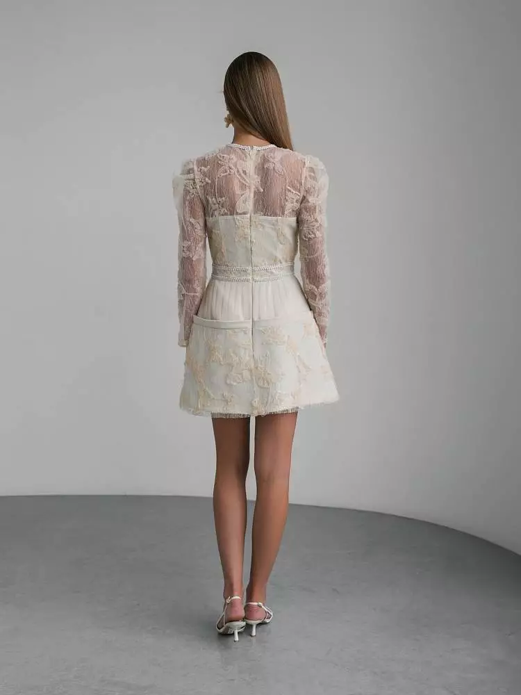 Платье (S (40RU), светло-бежевый). Изображение № 7