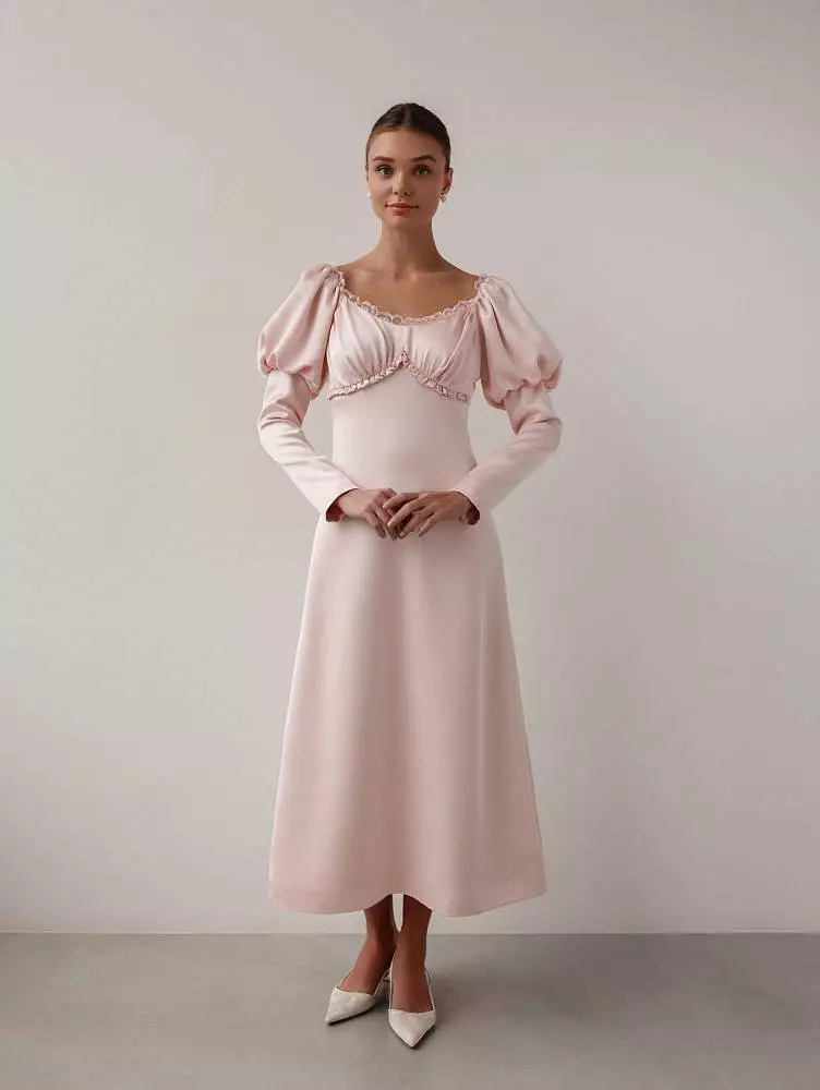 Платье (S (42RU), нежно-розовый). Изображение № 1