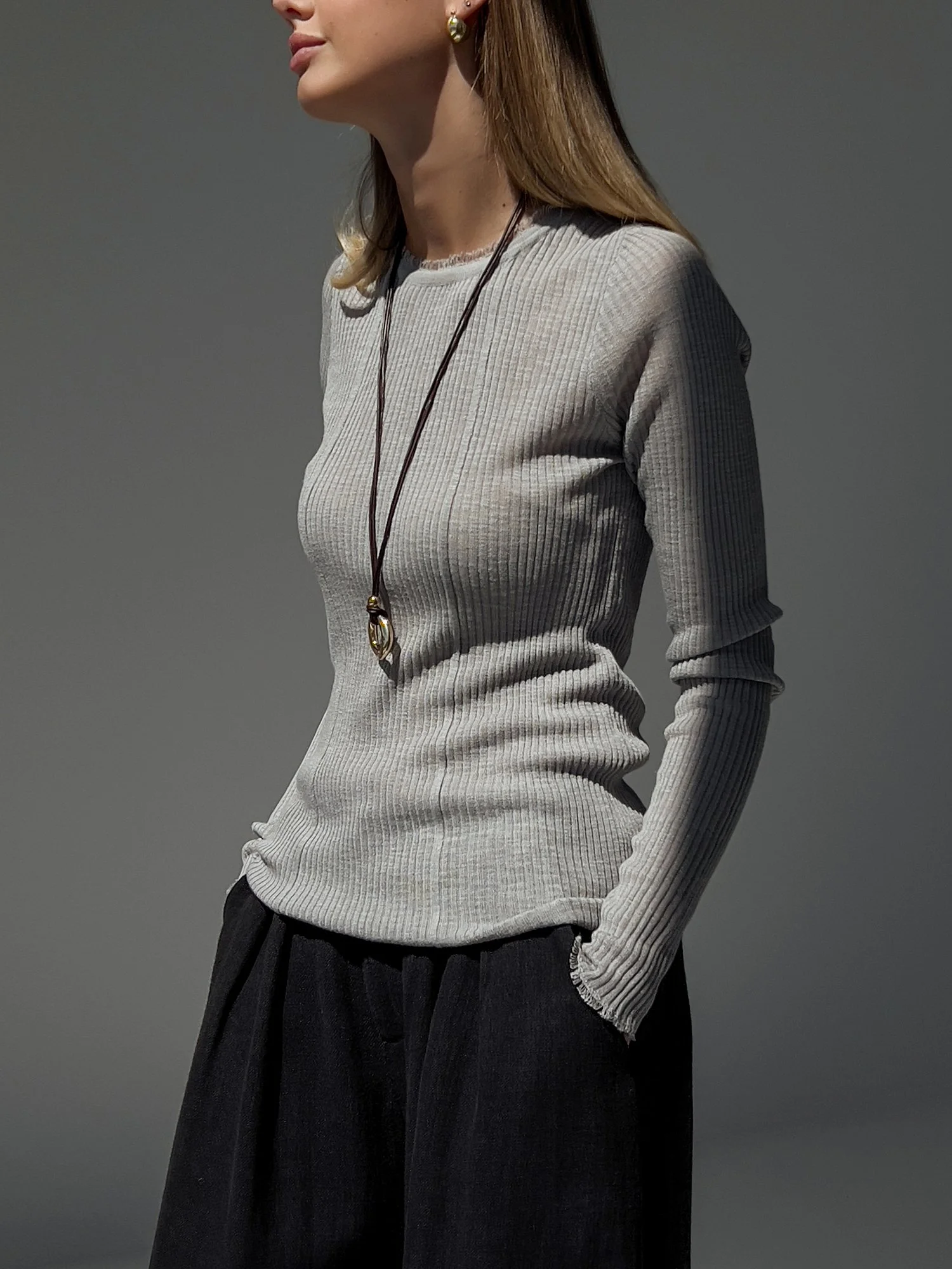 лонгслив (onesize (40-44RU), серый). Избражение № 3