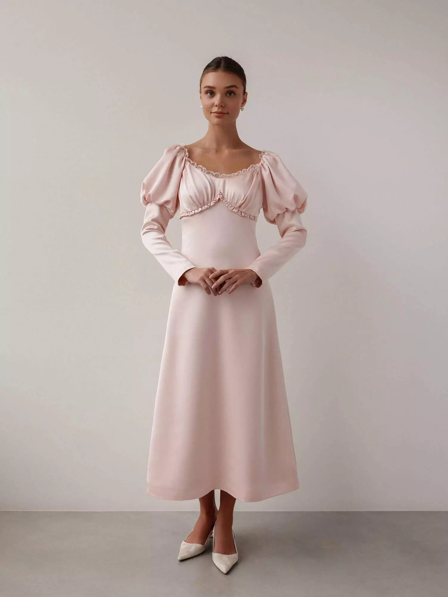 Платье (S (42RU), нежно-розовый). Избражение № 1