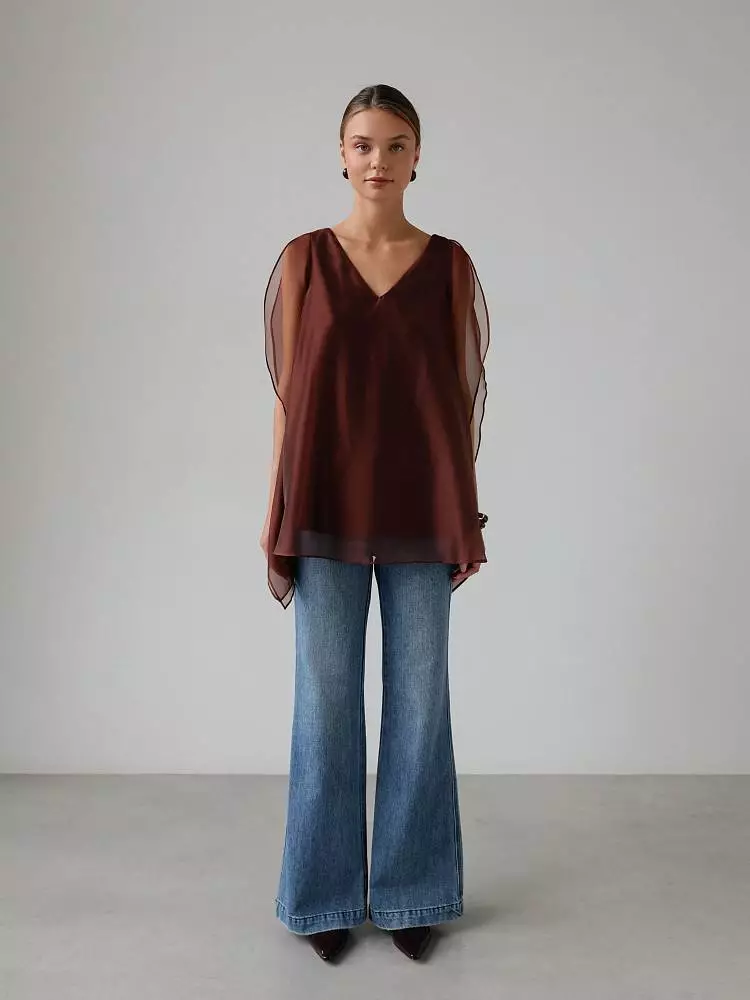 Топ (M (44RU), красно-коричневый). Изображение № 2