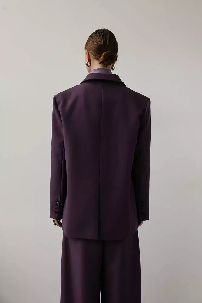 Пиджак (M (44RU), сливовый). Изображение № 5