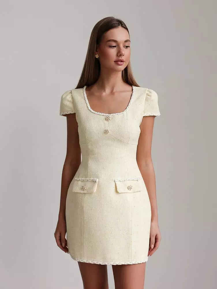 Платье (L (46RU), нежно-жёлтый). Изображение № 1