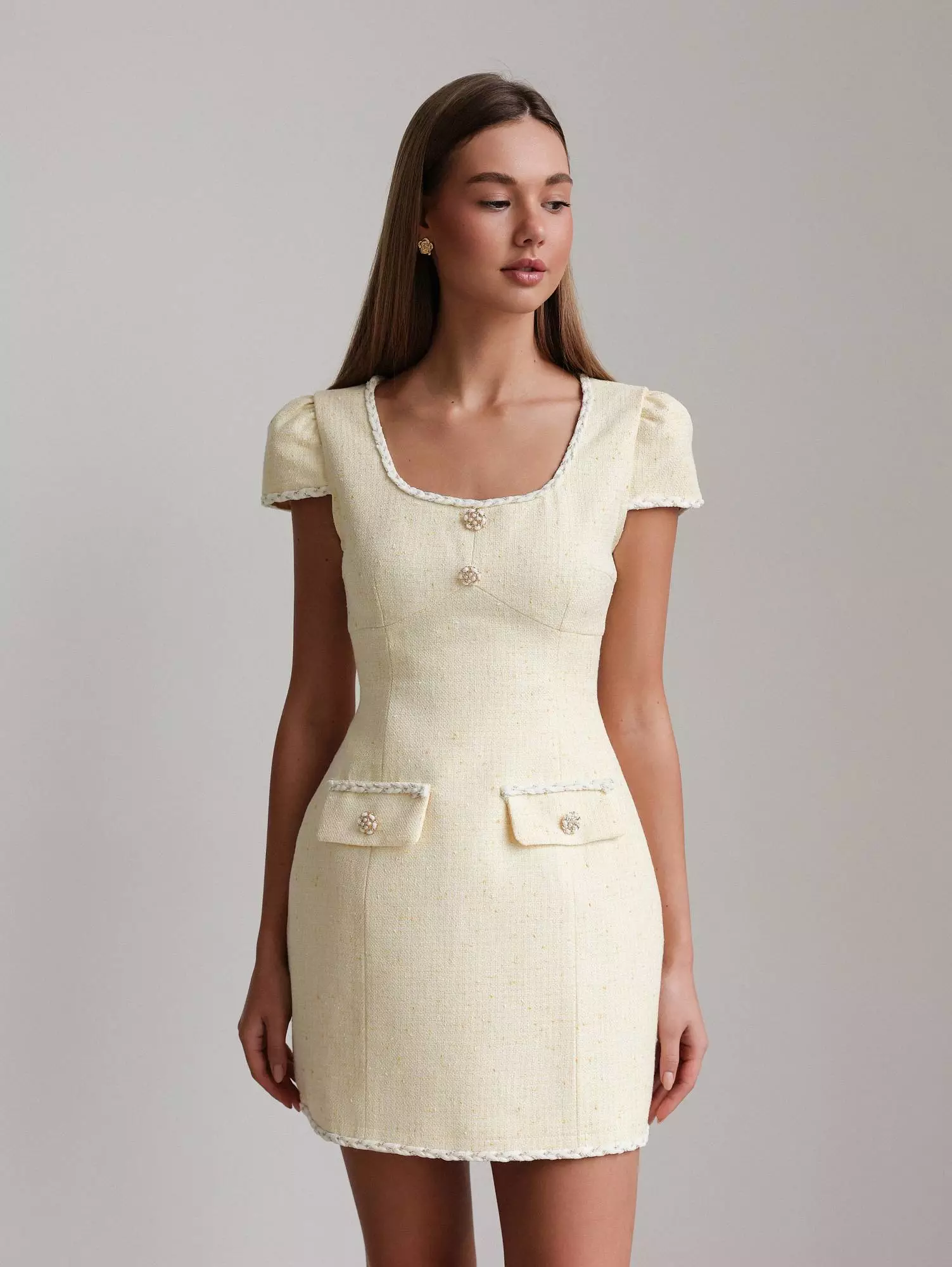 Платье (L (46RU), нежно-жёлтый). Избражение № 1