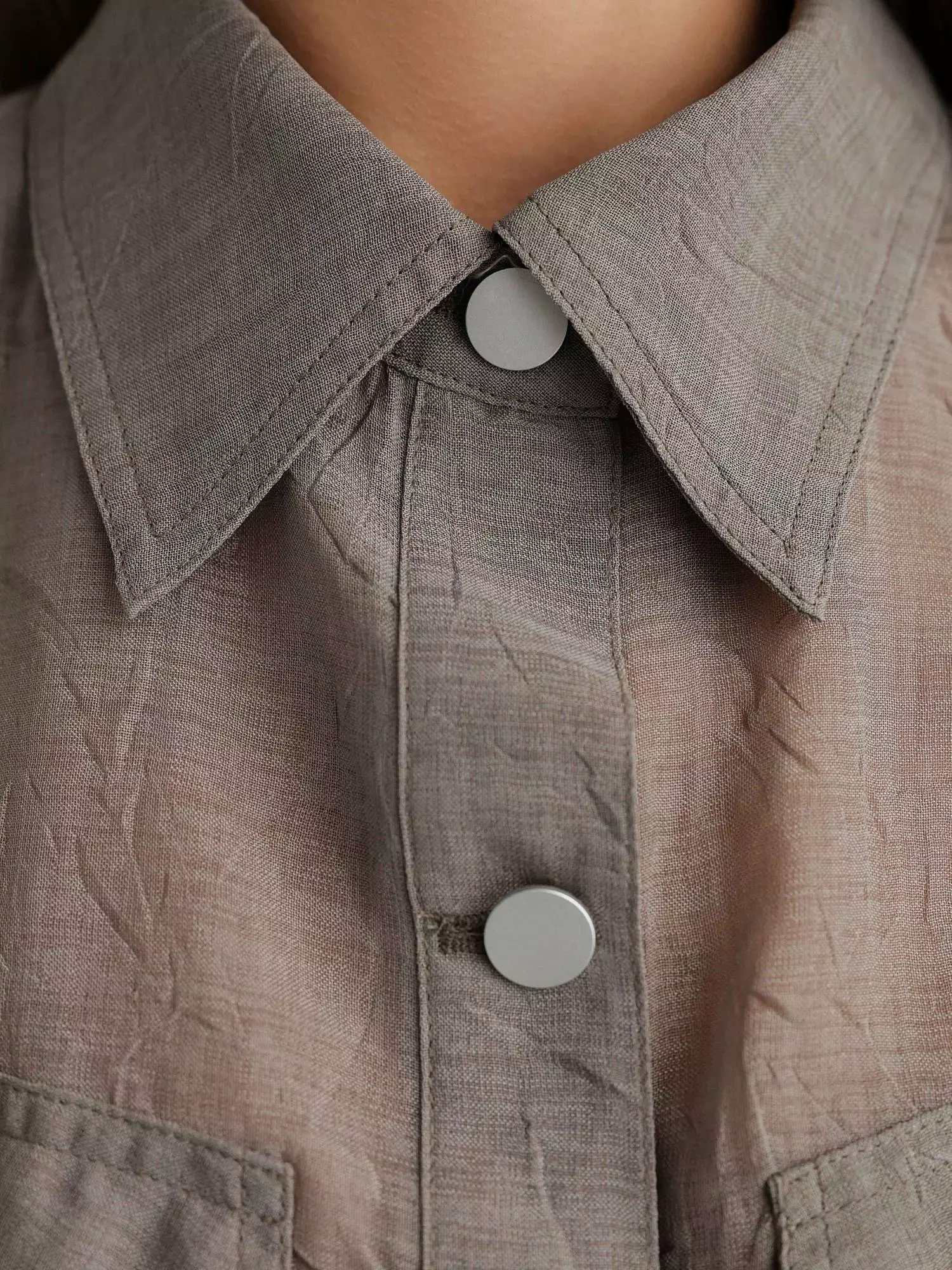 рубашка (onesize (42-46RU), серо-зеленый). Избражение № 3