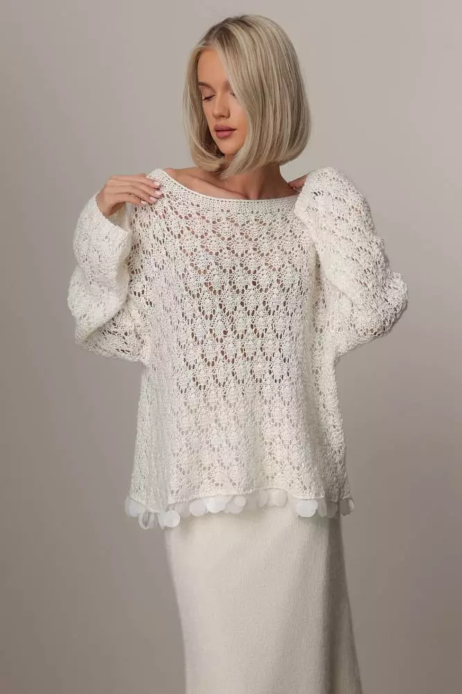 Джемпер (onesize (42-46RU), белый). Изображение № 1