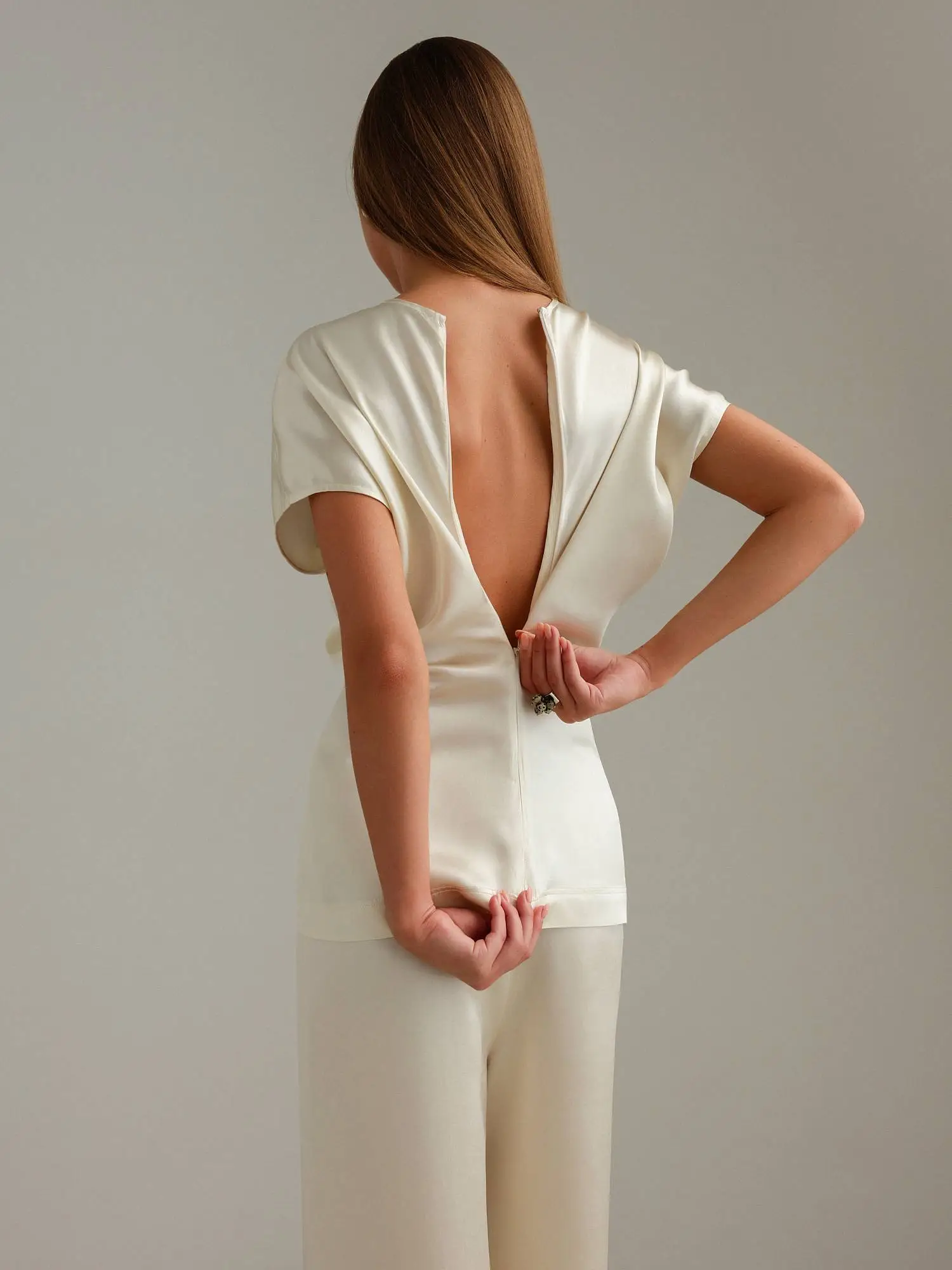 Топ (L (46RU), кремовый). Избражение № 6