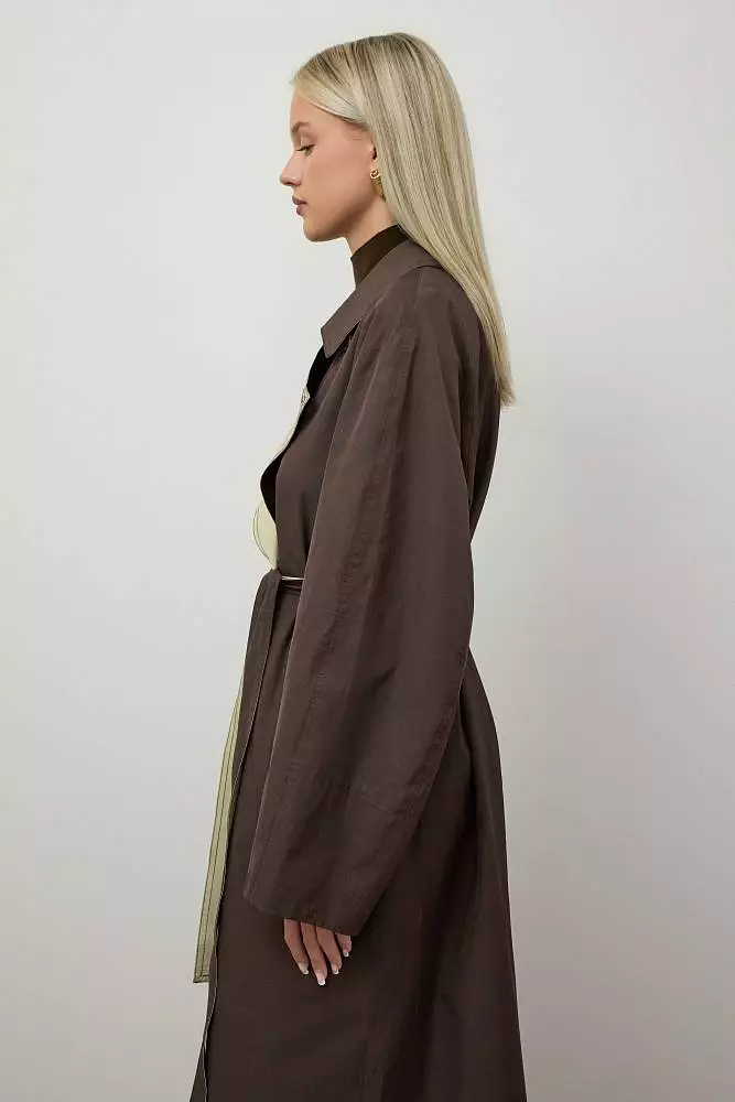 Тренч (S (42RU), коричневый). Изображение № 2