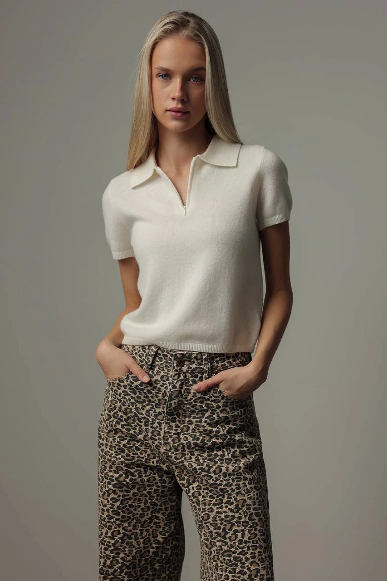 Джинсы (S (42), бежевый). Избражение № 4