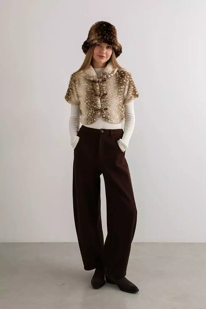 Брюки (S (42RU), коричневый). Изображение № 1