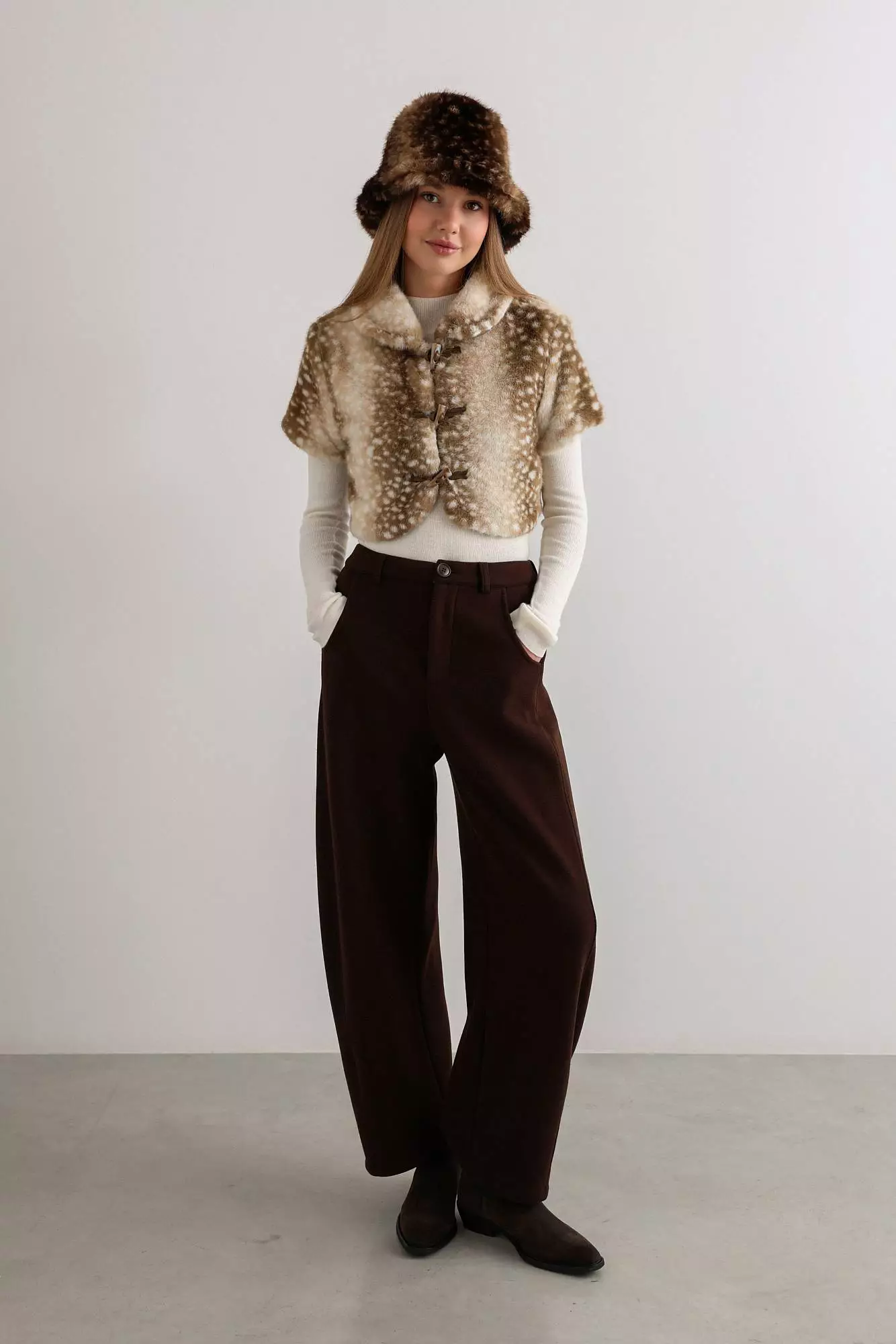 Брюки (S (42RU), коричневый). Избражение № 1