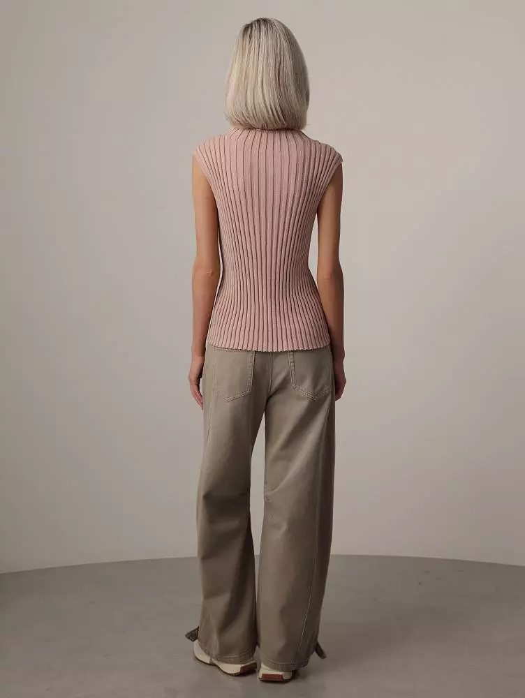 Джинсы (M (44RU), серо-коричневый). Изображение № 5