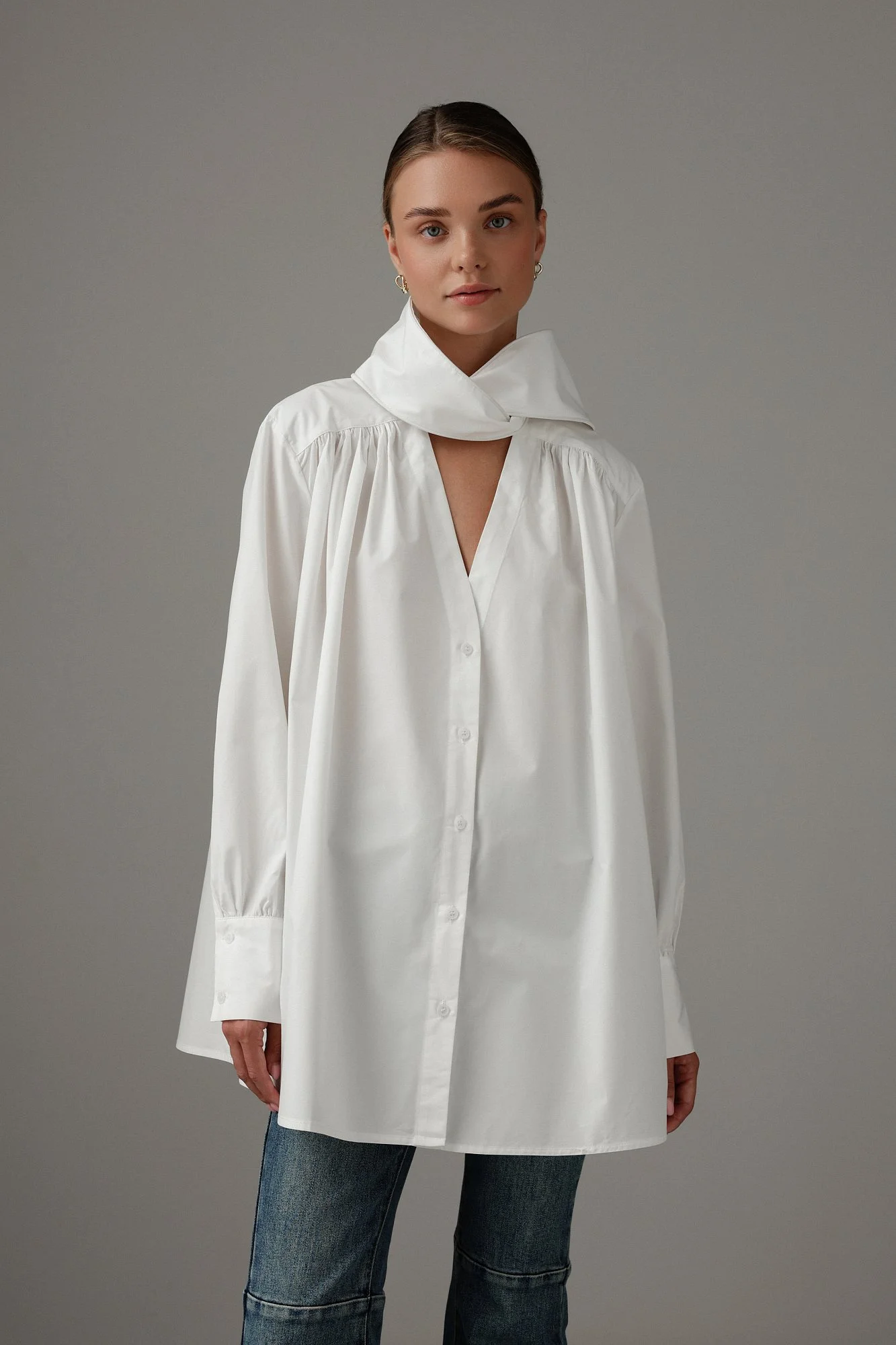 Блуза (L (46RU), белый). Избражение № 2