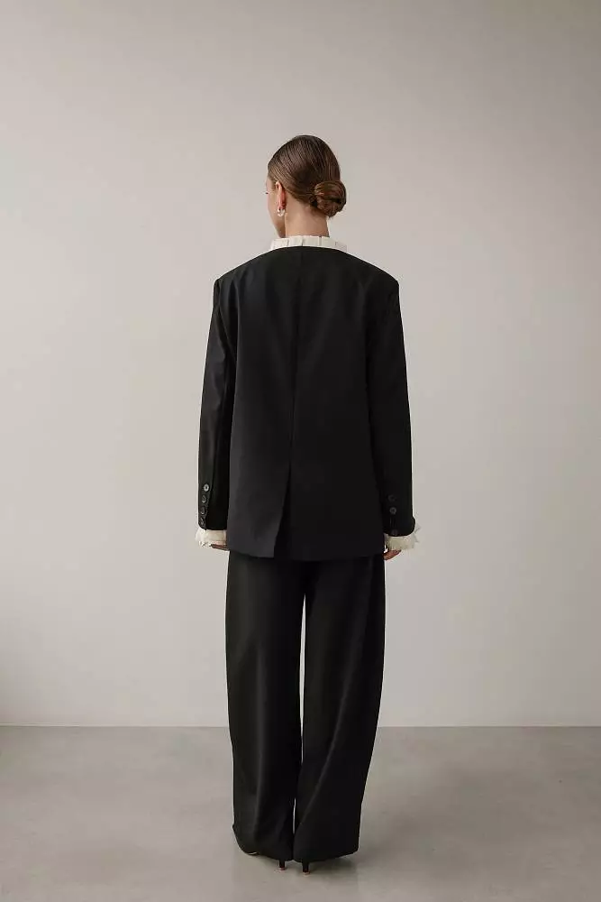 Пиджак (onesize (42-46RU), чёрный). Изображение № 6