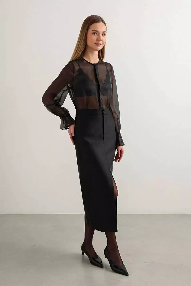 Юбка (M (44RU), чёрный). Изображение № 1