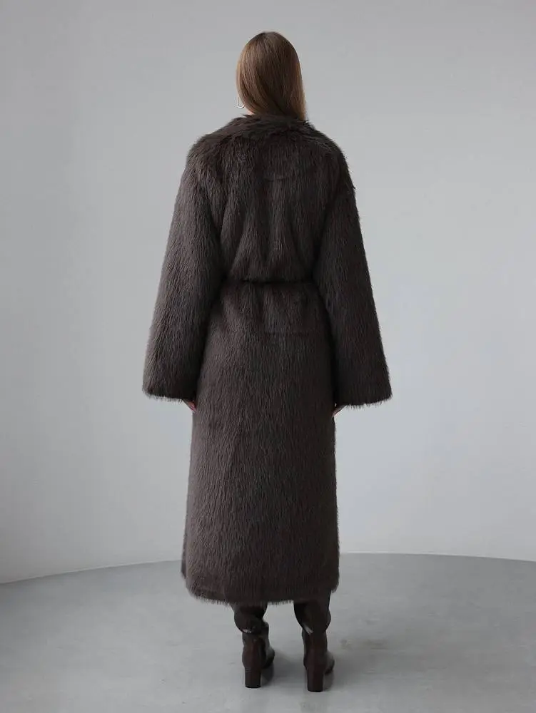Шуба (M (44RU), серо-коричневый). Изображение № 2