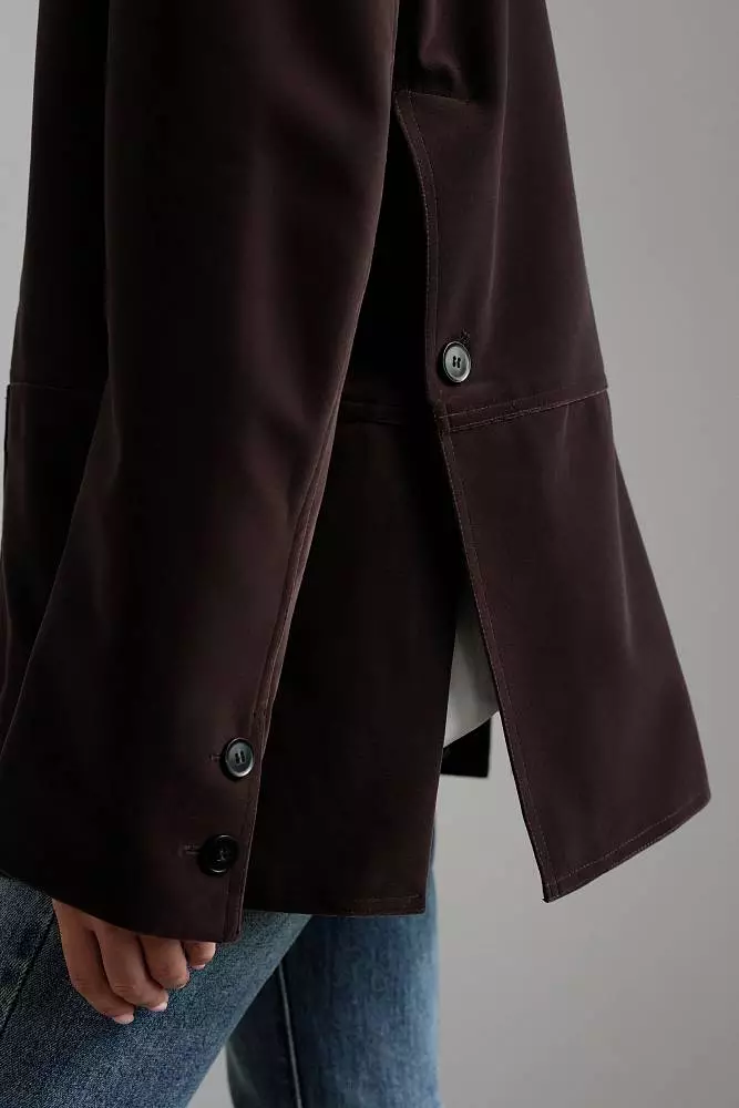 Пиджак (M (44RU), пепельно-сливовый). Изображение № 4