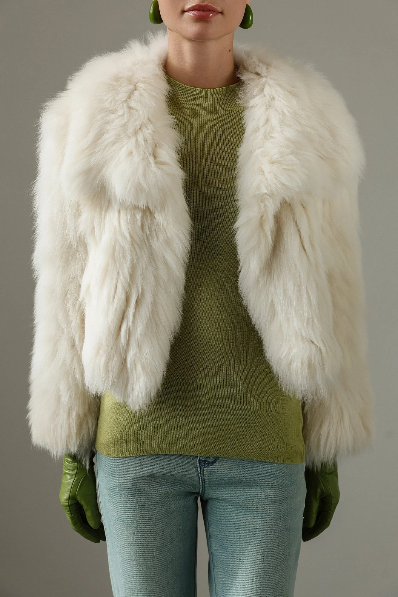 Шуба (onesize (40-44RU), молочный). Избражение № 3