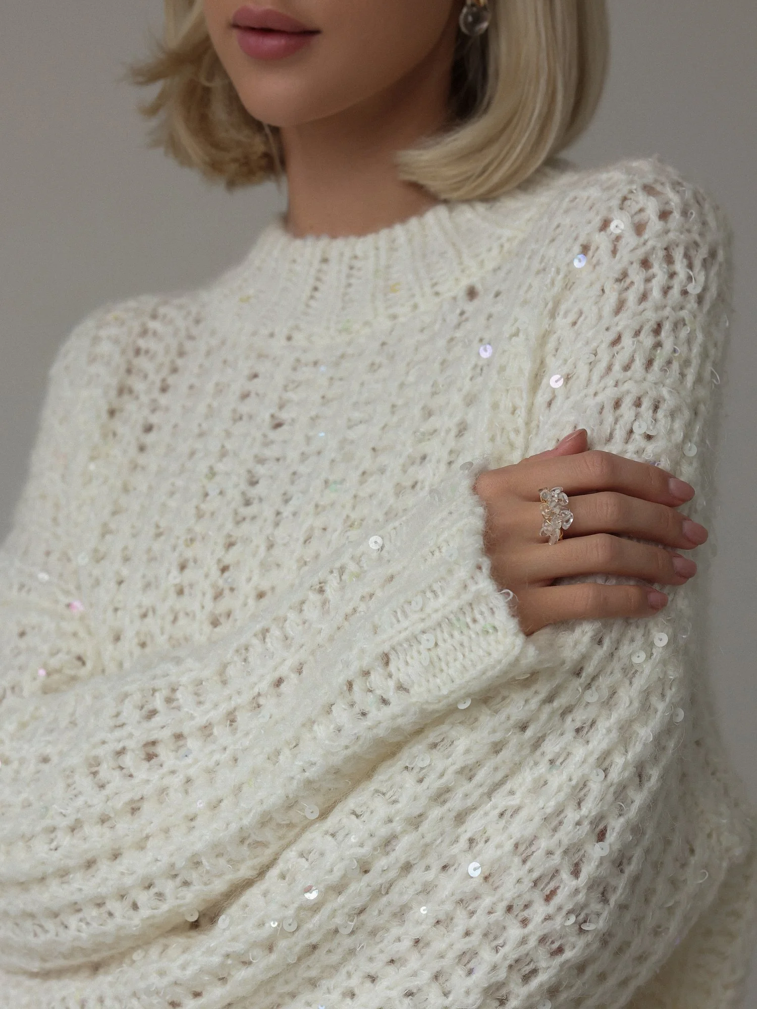 Свитер (M (44), молочный). Избражение № 4