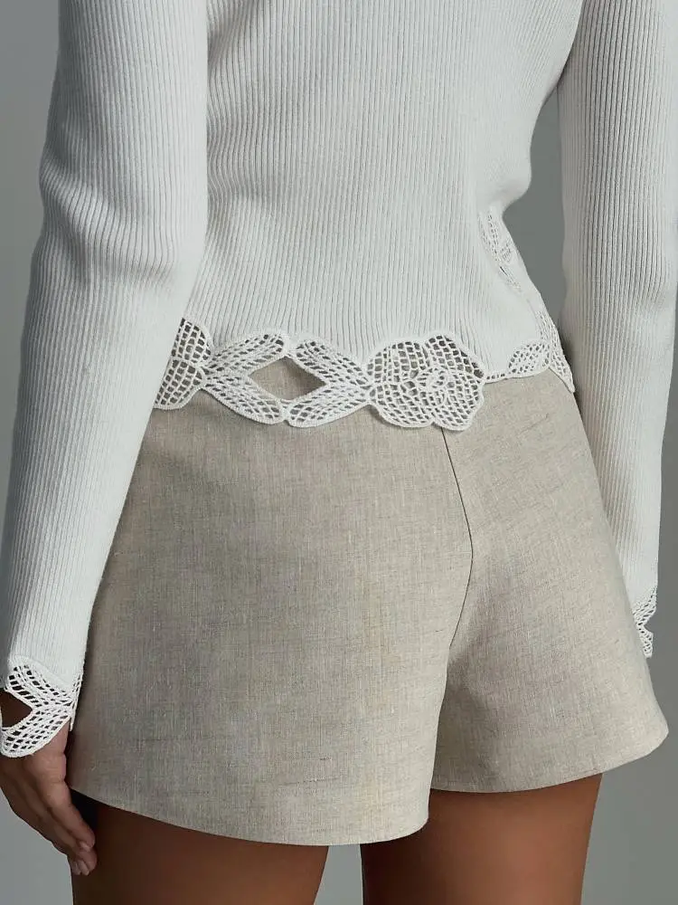 шорты (L (46), льняной). Изображение № 6