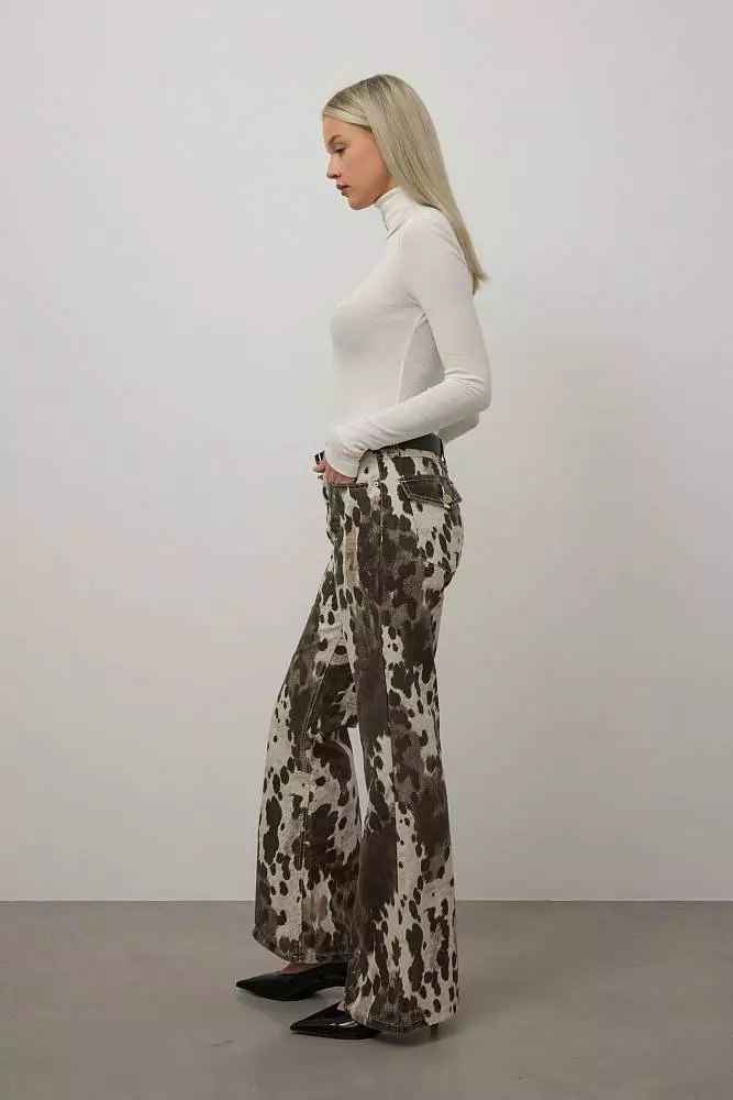 Джинсы (S (42RU), коричневый). Изображение № 2