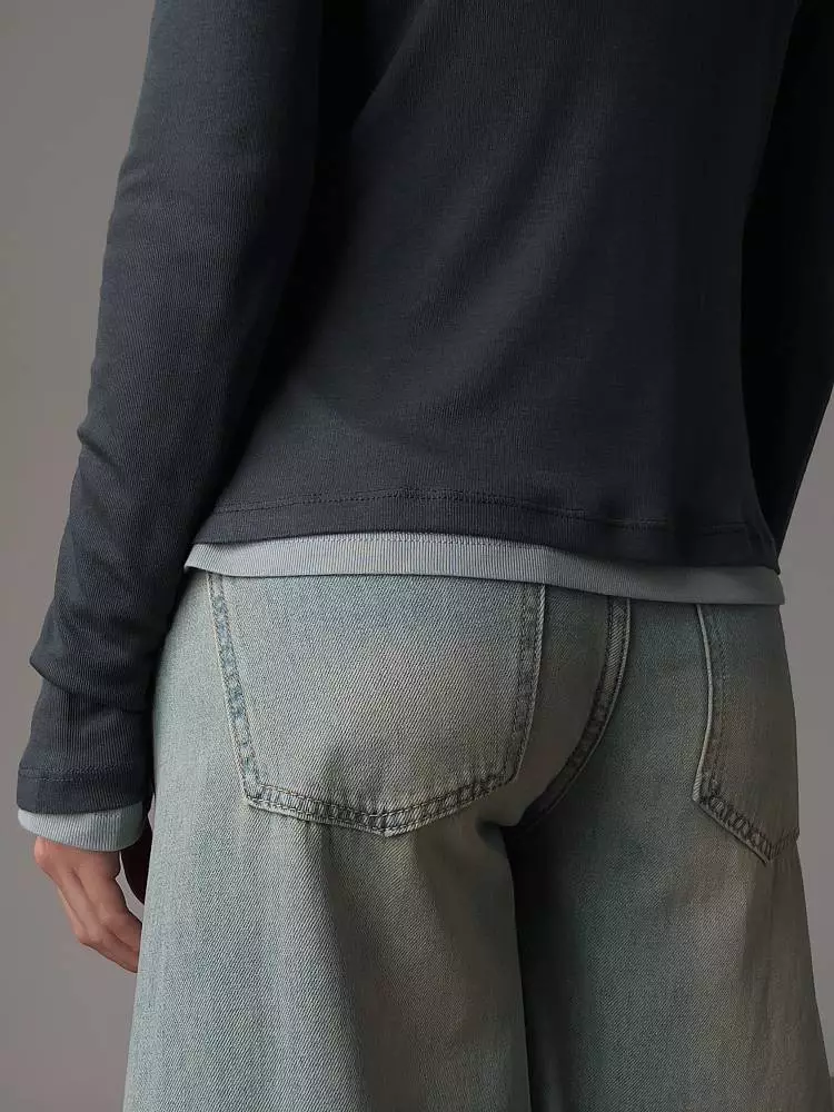 лонгслив (серо-синий). Изображение № 5