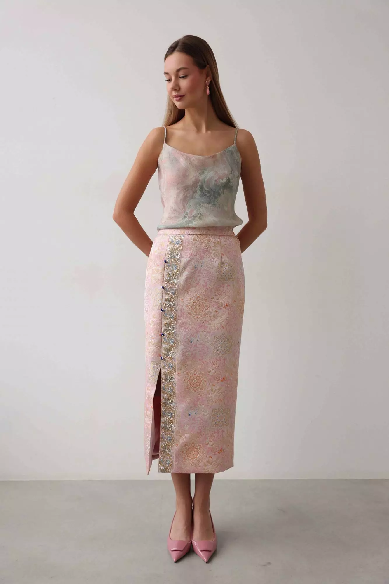 Юбка (S (40RU), розовый). Избражение № 1