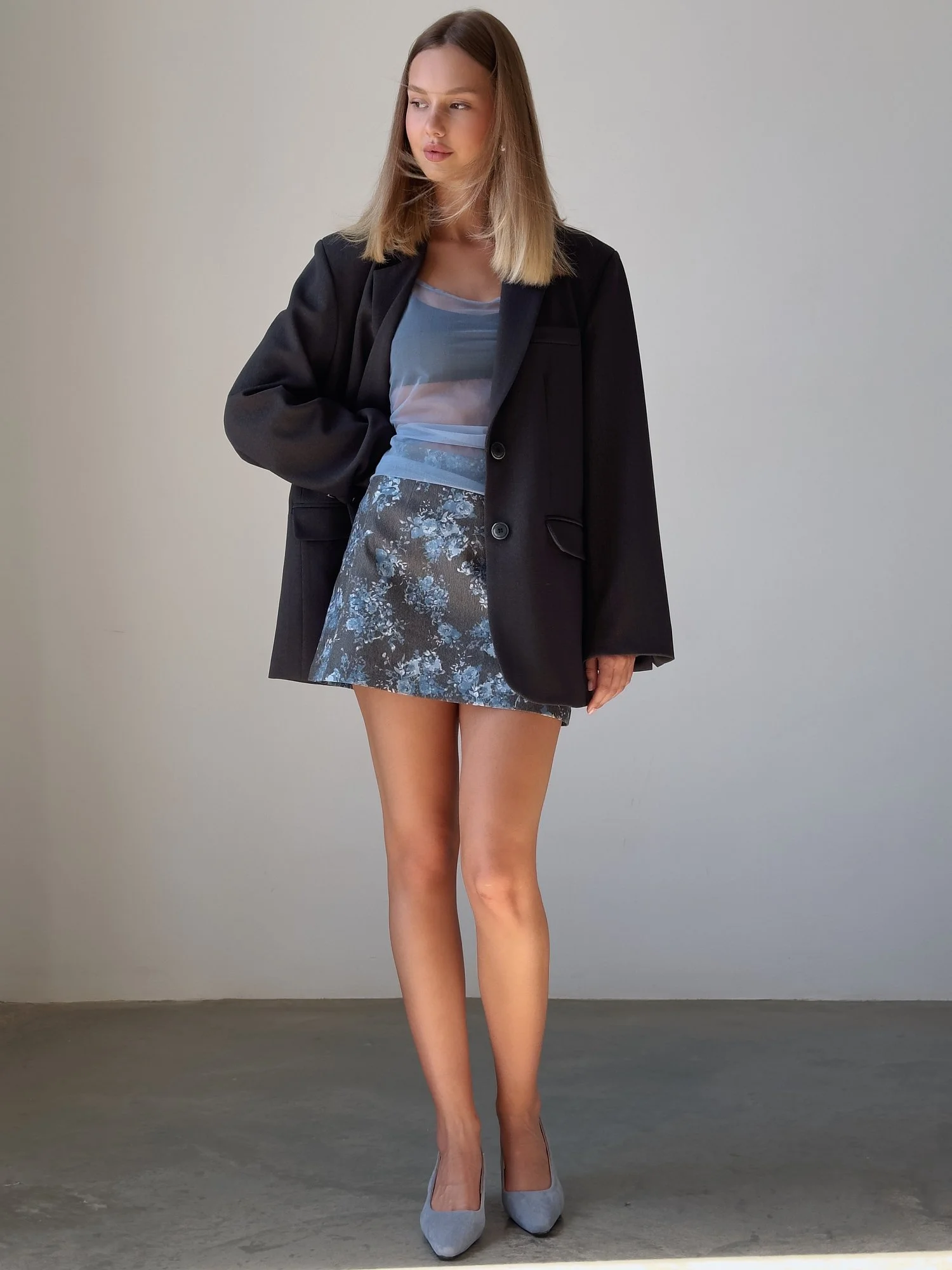 юбка (L (46), сине-серый). Избражение № 2