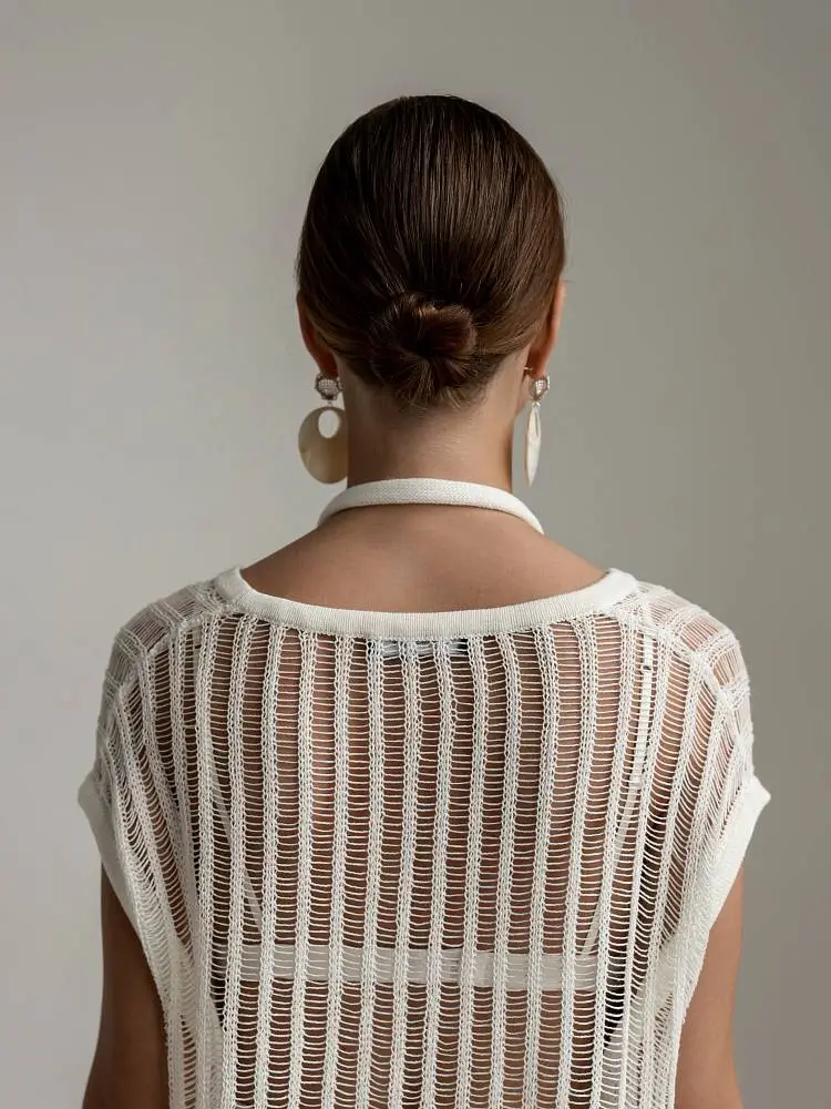 Топ (S (42RU), молочный). Изображение № 6