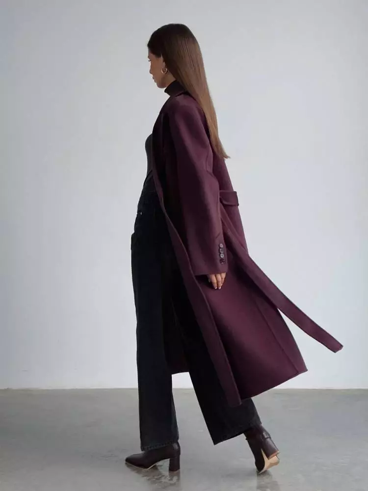 Пальто (S (42RU) сливовый). Изображение № 6