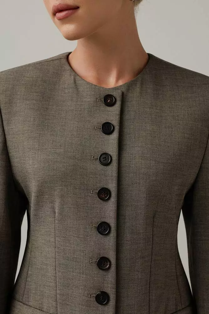 Пиджак (M (44RU), светло-коричневый). Изображение № 3