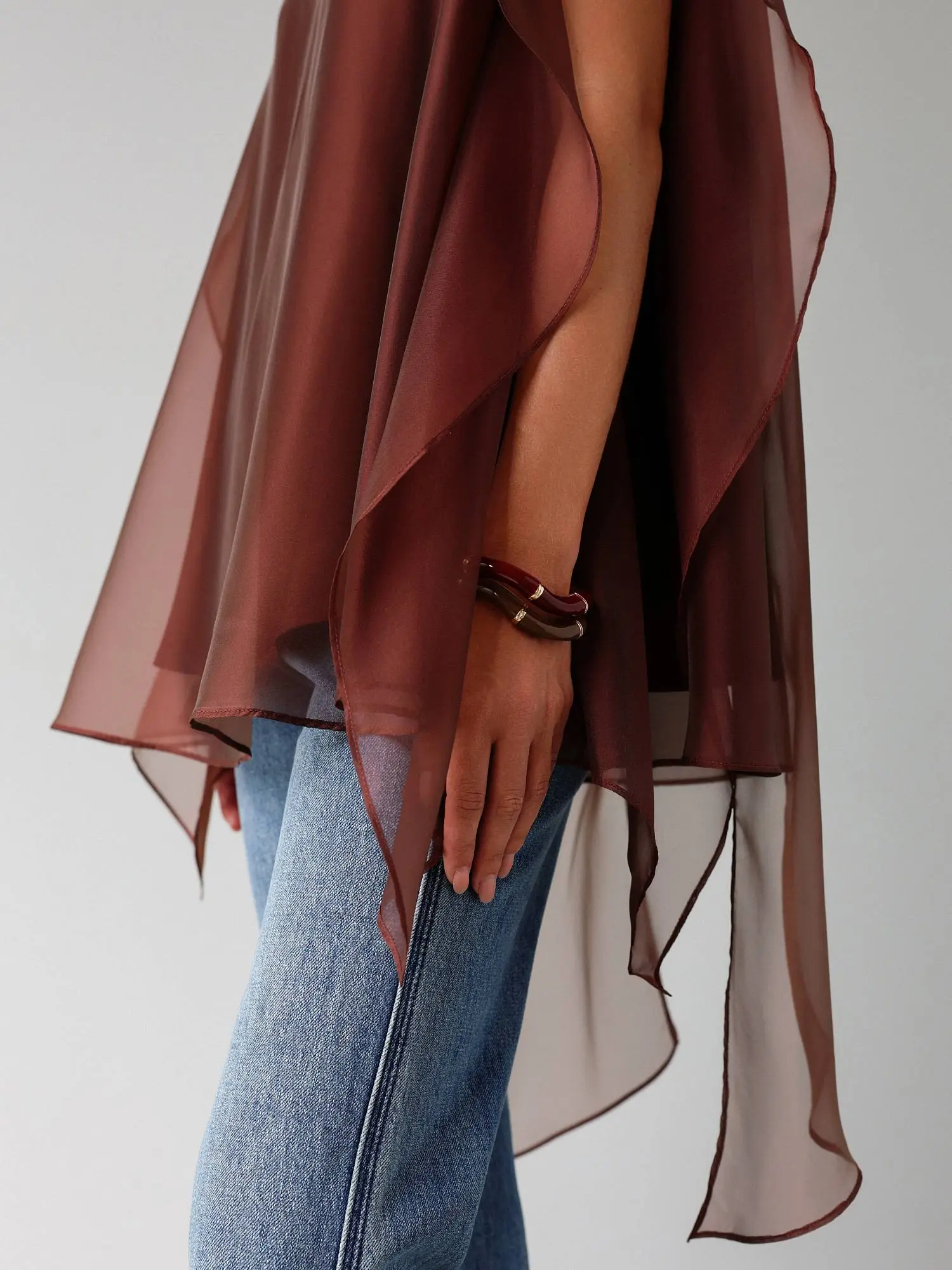 Топ (M (44RU), красно-коричневый). Избражение № 5