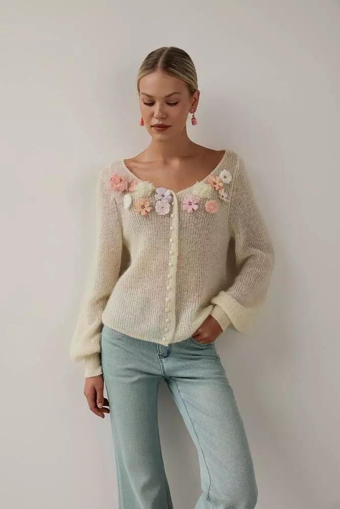 Кардиган (onesize (42-46RU), светло-бежевый). Изображение № 1