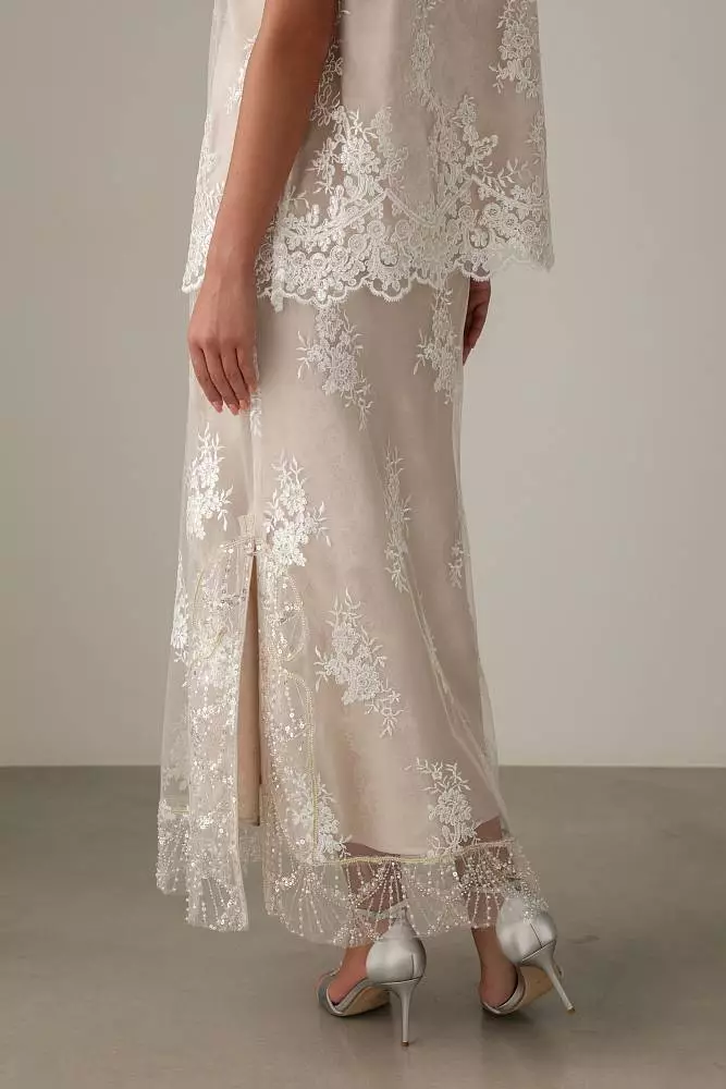 Юбка (L (46RU), пудровый). Изображение № 4