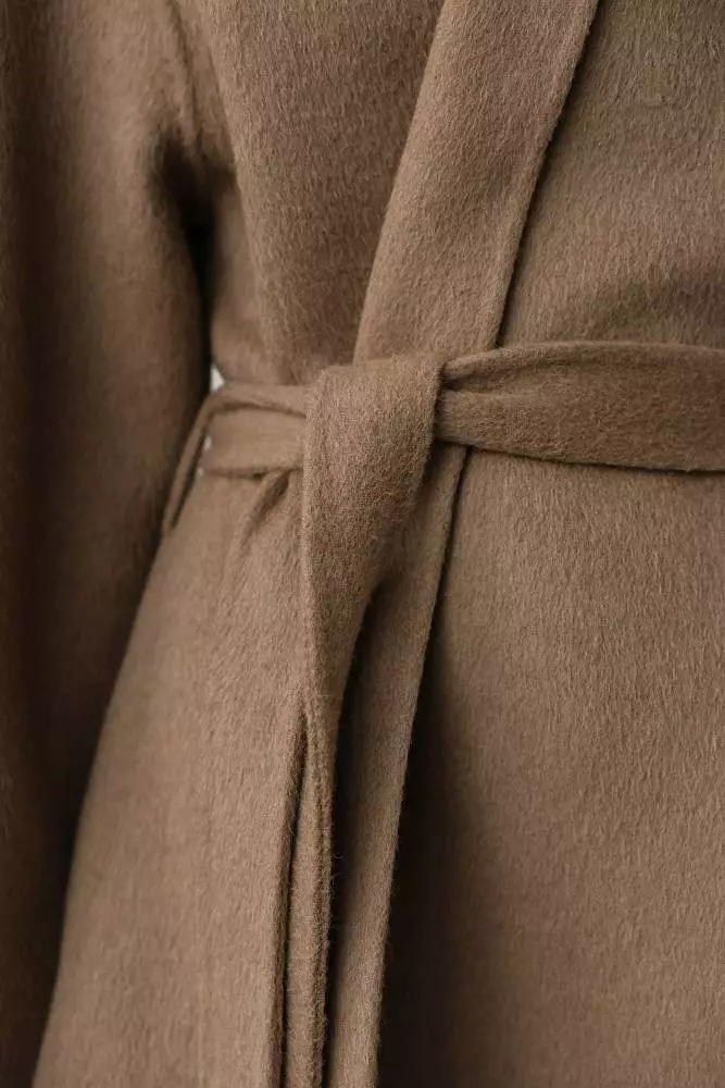 Пальто (onesize (42-46RU) бледно-коричневый). Изображение № 4