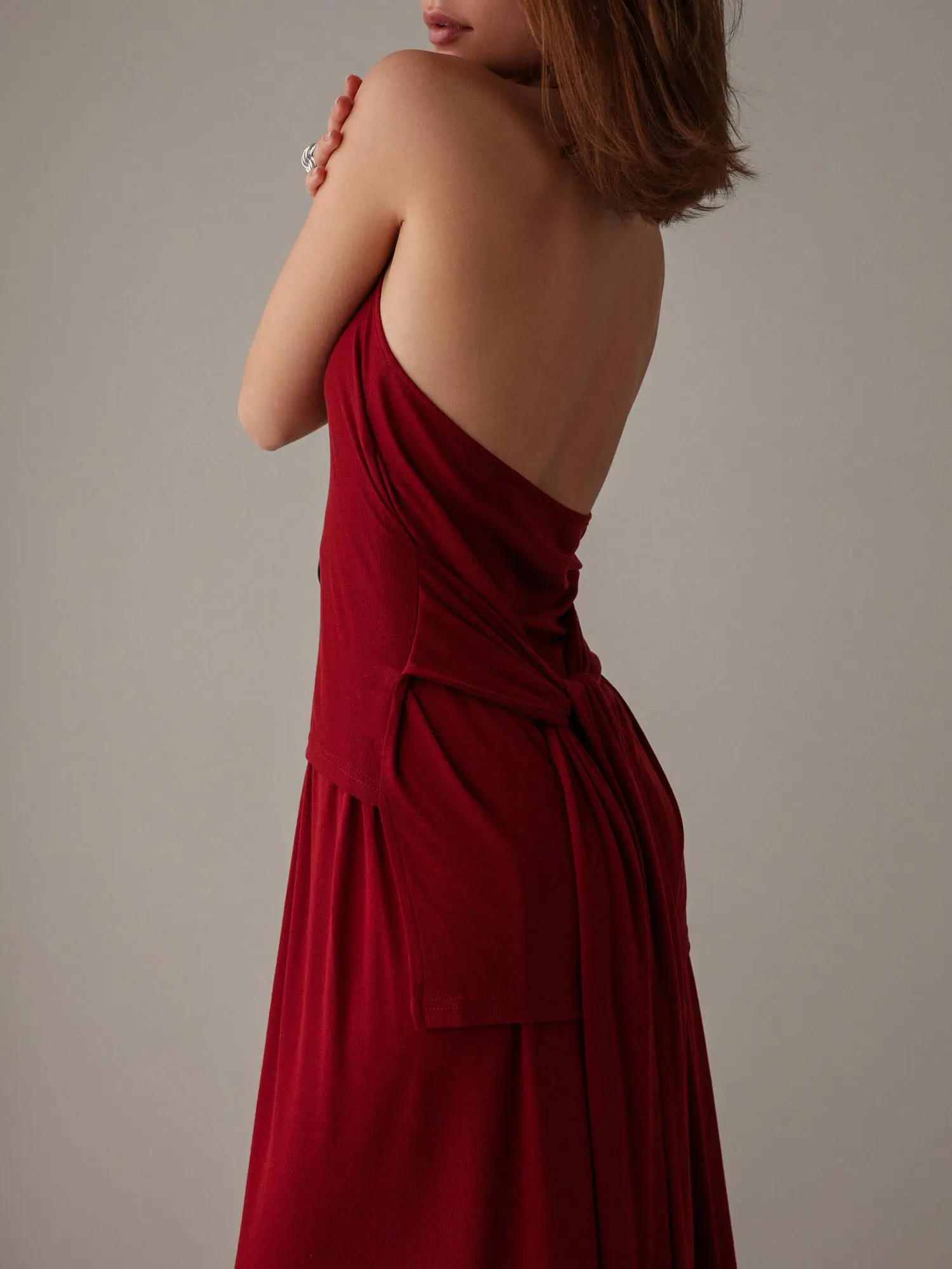 Топ (M (44RU), бордовый). Избражение № 5